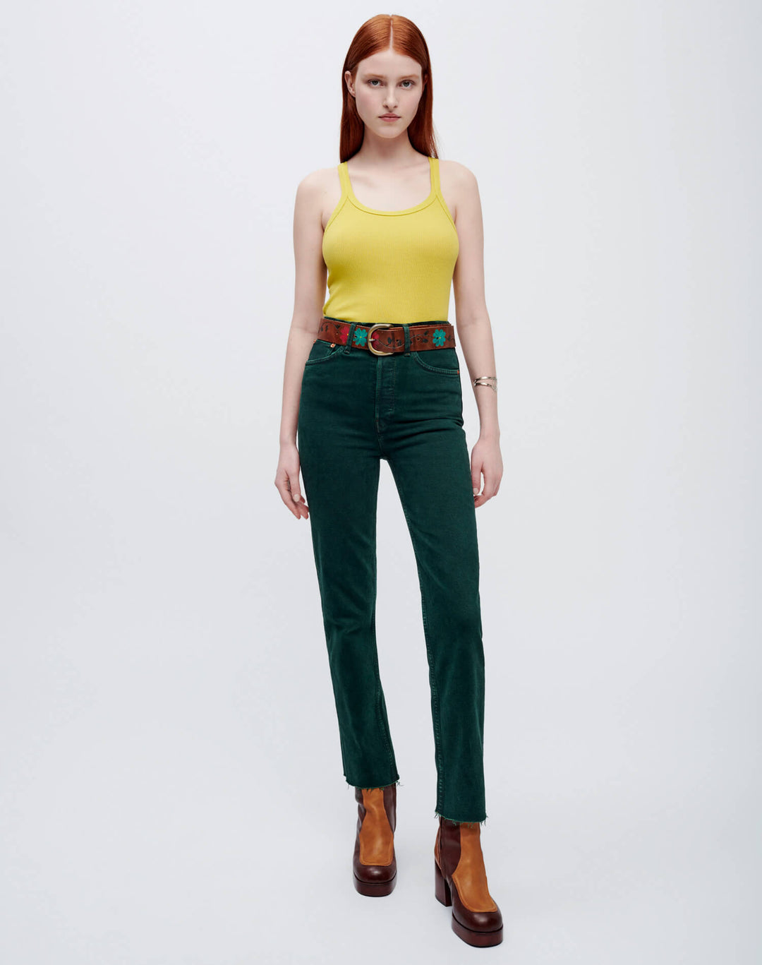 RE/DONE | Ribbed Tank - Lime