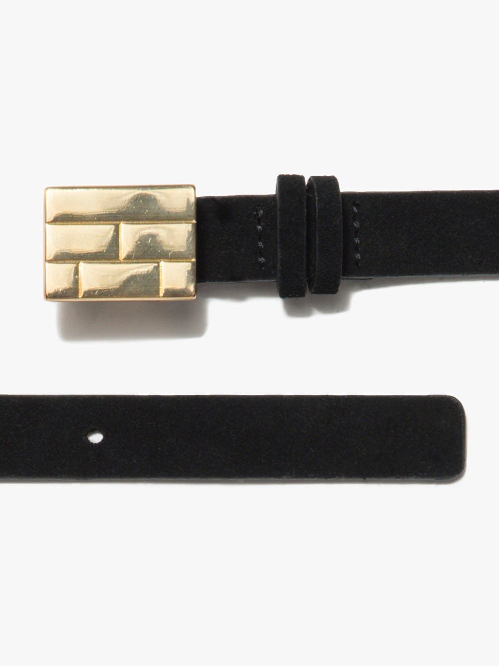 Frame Denim | Le F Plaque Belt - Noir