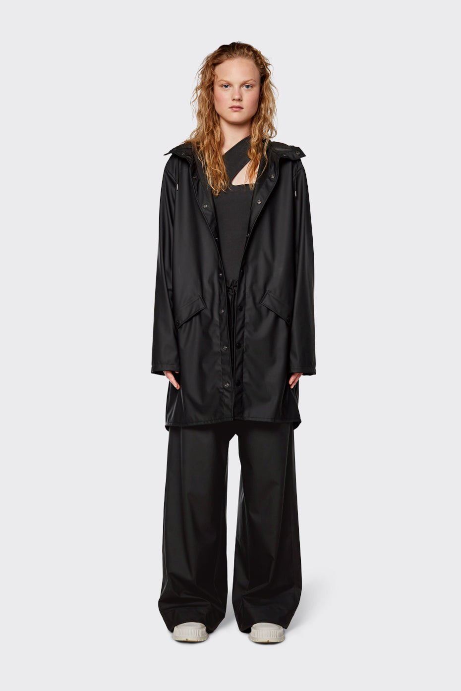 RAINS | Long Jacket - Black