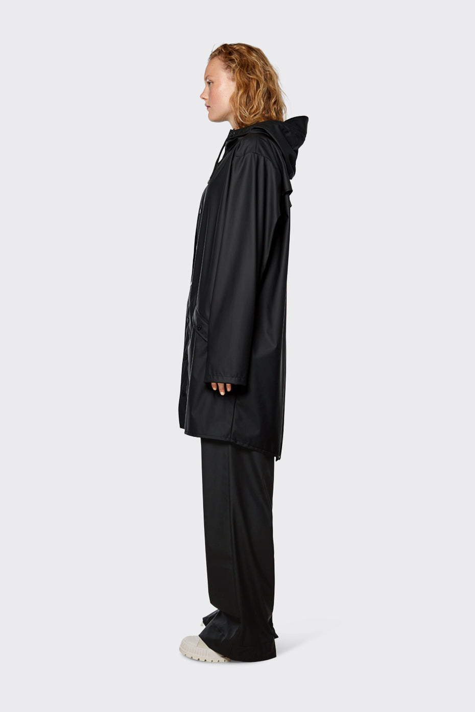 RAINS | Long Jacket - Black
