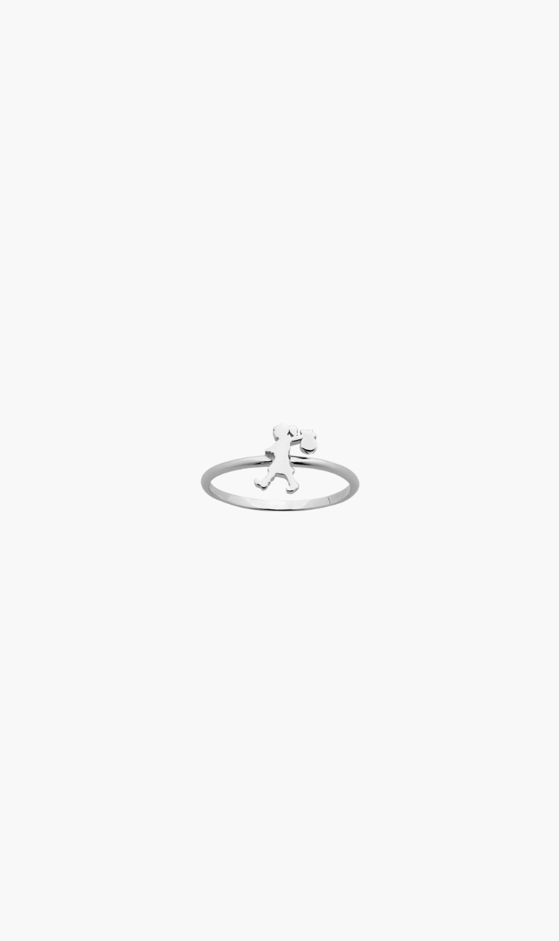 Karen Walker | Mini Runaway Girl Ring - Silver