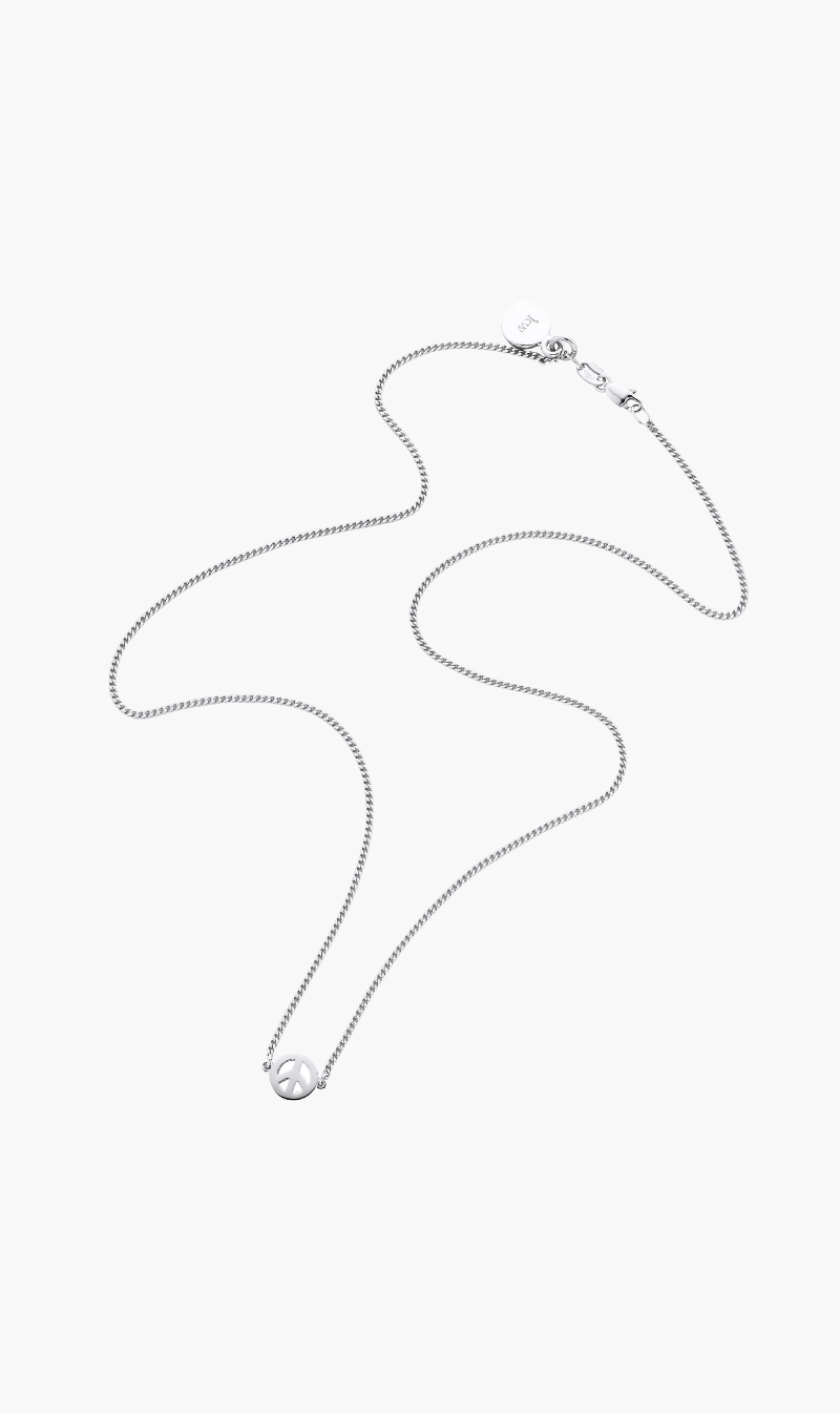 KAREN WALKER JEWELLERY | Peace Necklace 45cm - Silver
