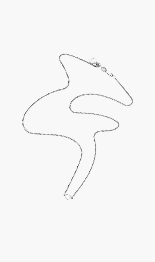 Karen Walker | Mini Heart Necklace 45cm - Silver
