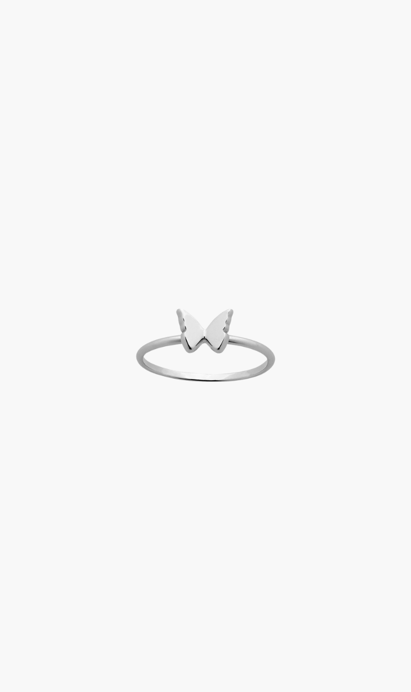 Karen Walker | Mini Butterfly Ring - Silver