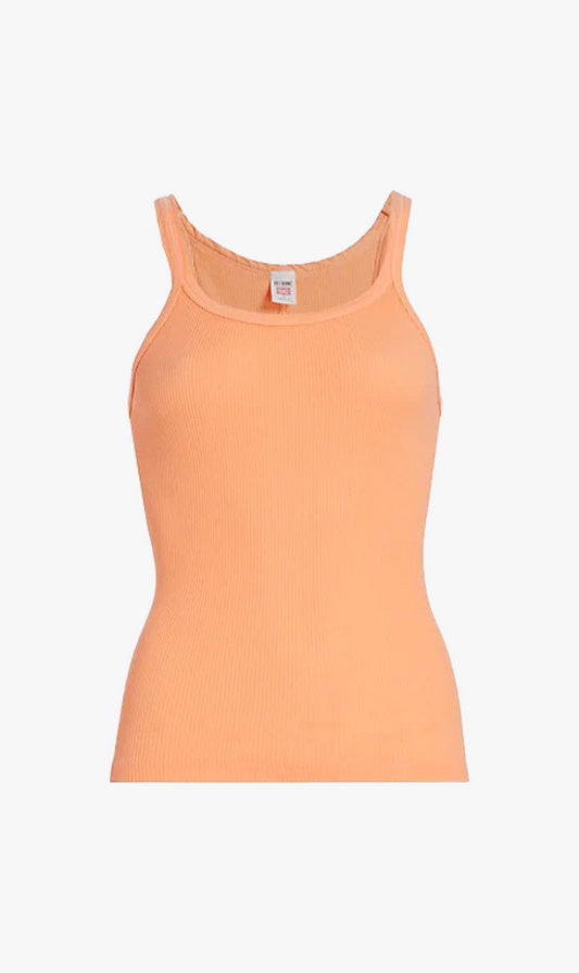 RE/DONE | Ribbed Tank - Apricot