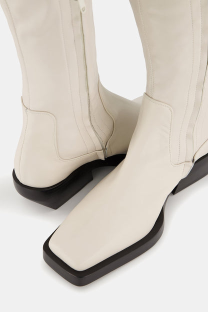 Rebe | Paris Over-The-Knee Boot - Ivory