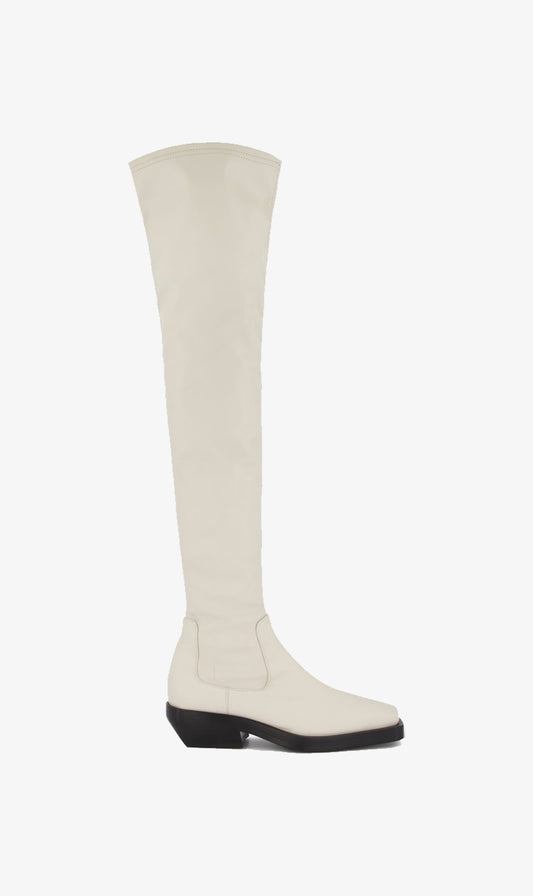 Rebe | Paris Over-The-Knee Boot - Ivory