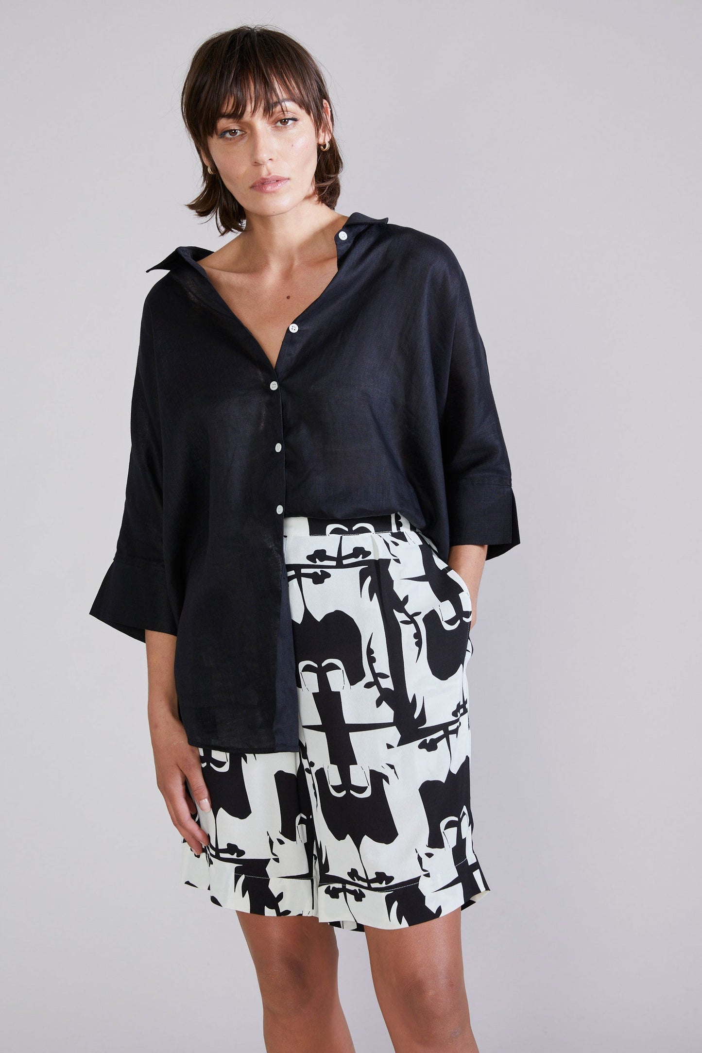 Laing | Scout Printed Short - Black