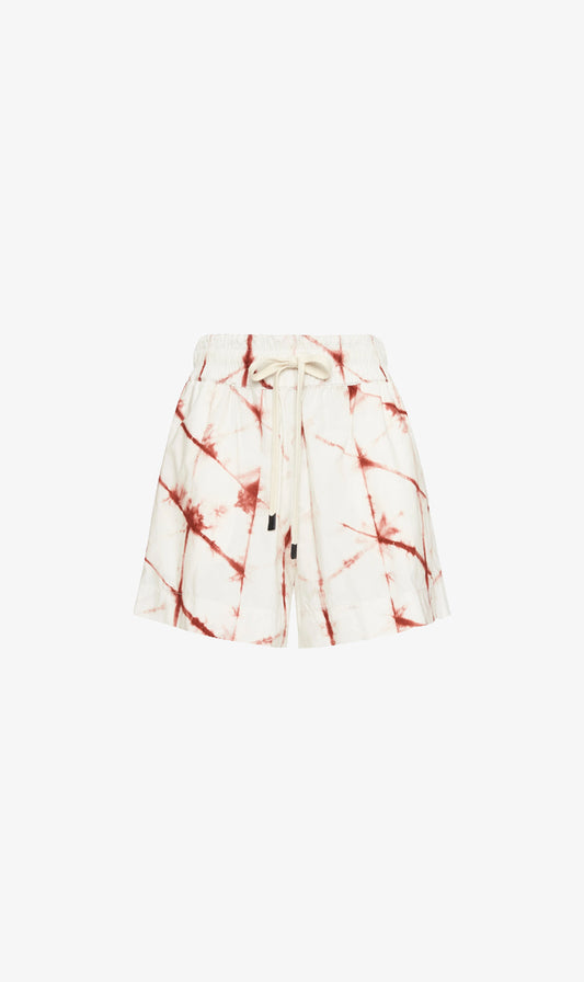 Bassike | Printed Cotton Boxer Short - Redwood