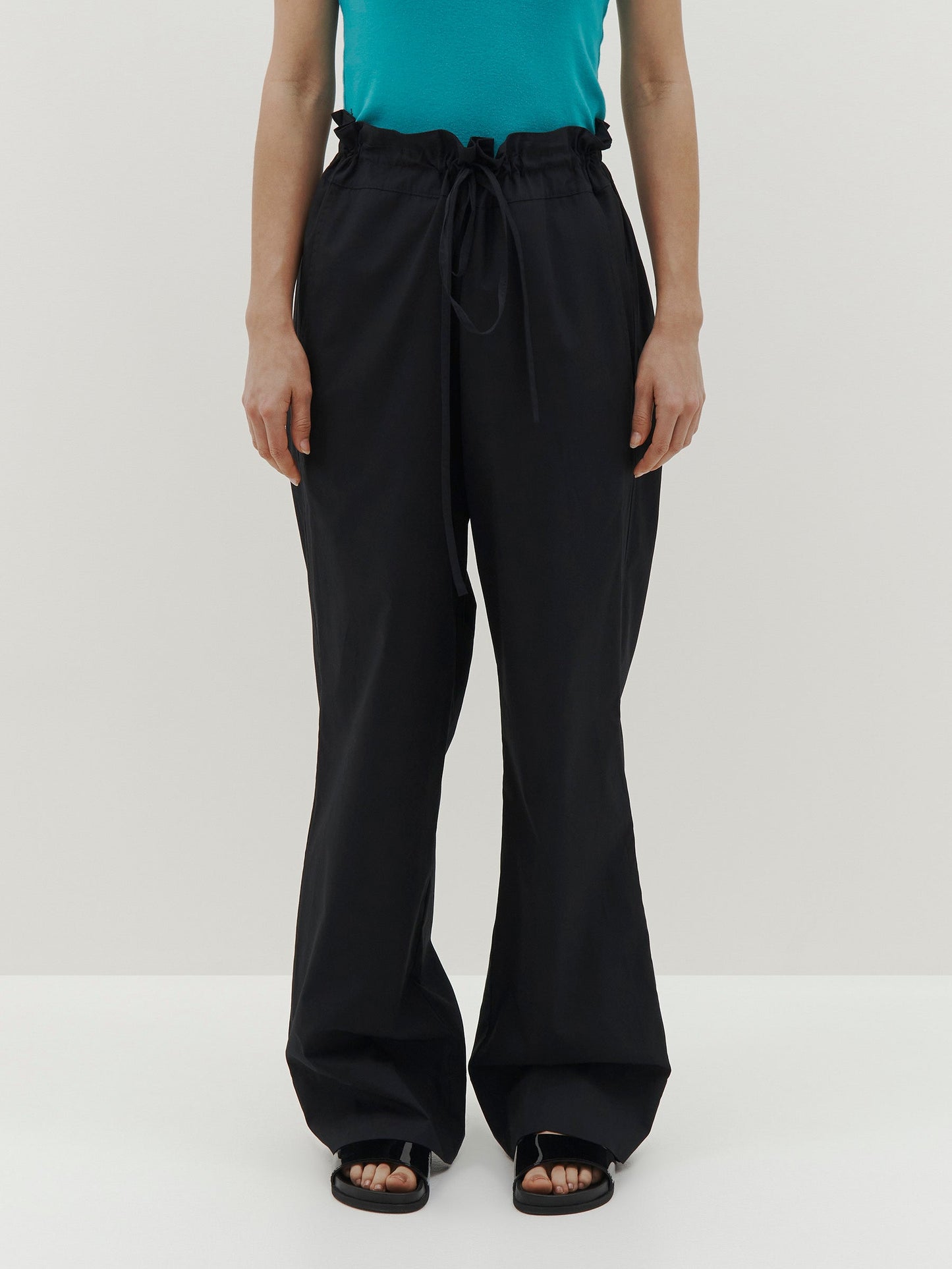 Bassike | Organic Cotton Weekend Pant - Black