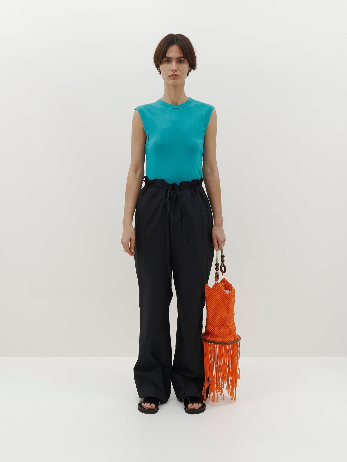 Bassike | Organic Cotton Weekend Pant - Black