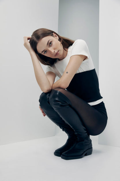 Rebe | Paris Over-The-Knee Boot - Black