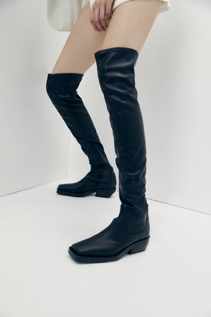 Rebe | Paris Over-The-Knee Boot - Black