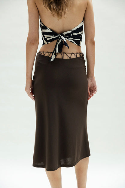 Musier Paris | Santorin Skirt - Brown