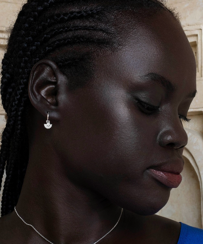 Zoe & Morgan | Eos Earrings - Sterling Silver With White Zircon