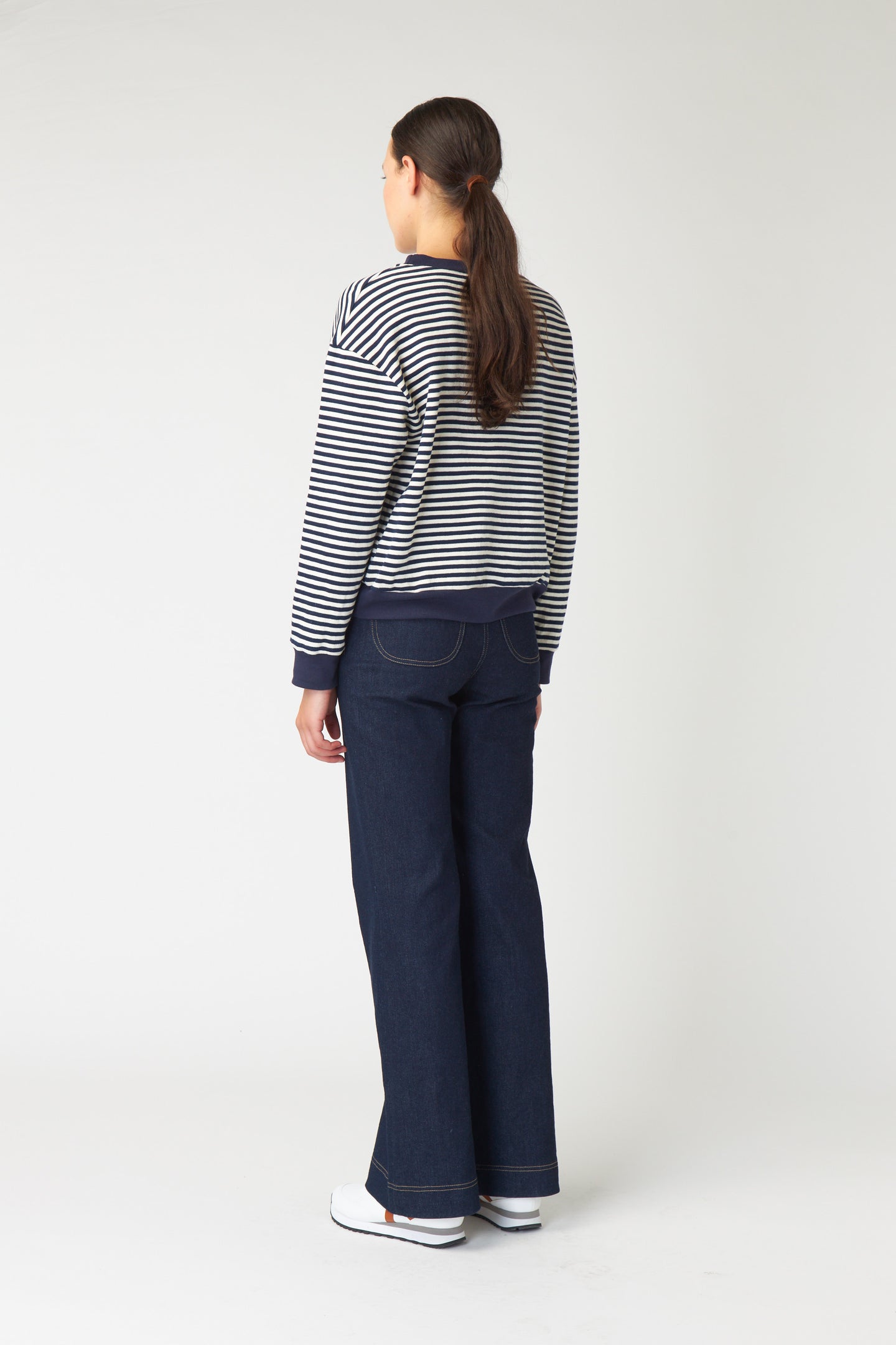 Kate Sylvester | Striped Sweatshirt - Ivory