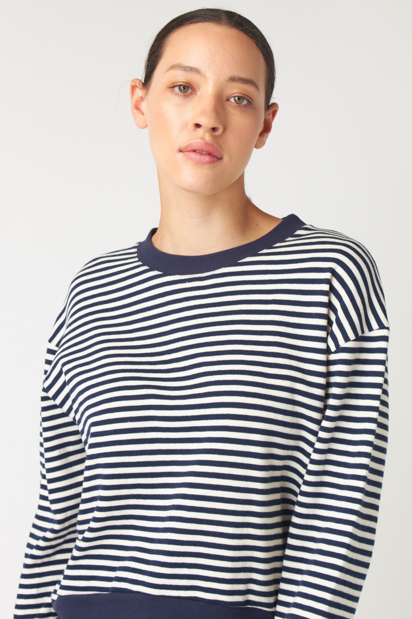 Kate Sylvester | Striped Sweatshirt - Ivory