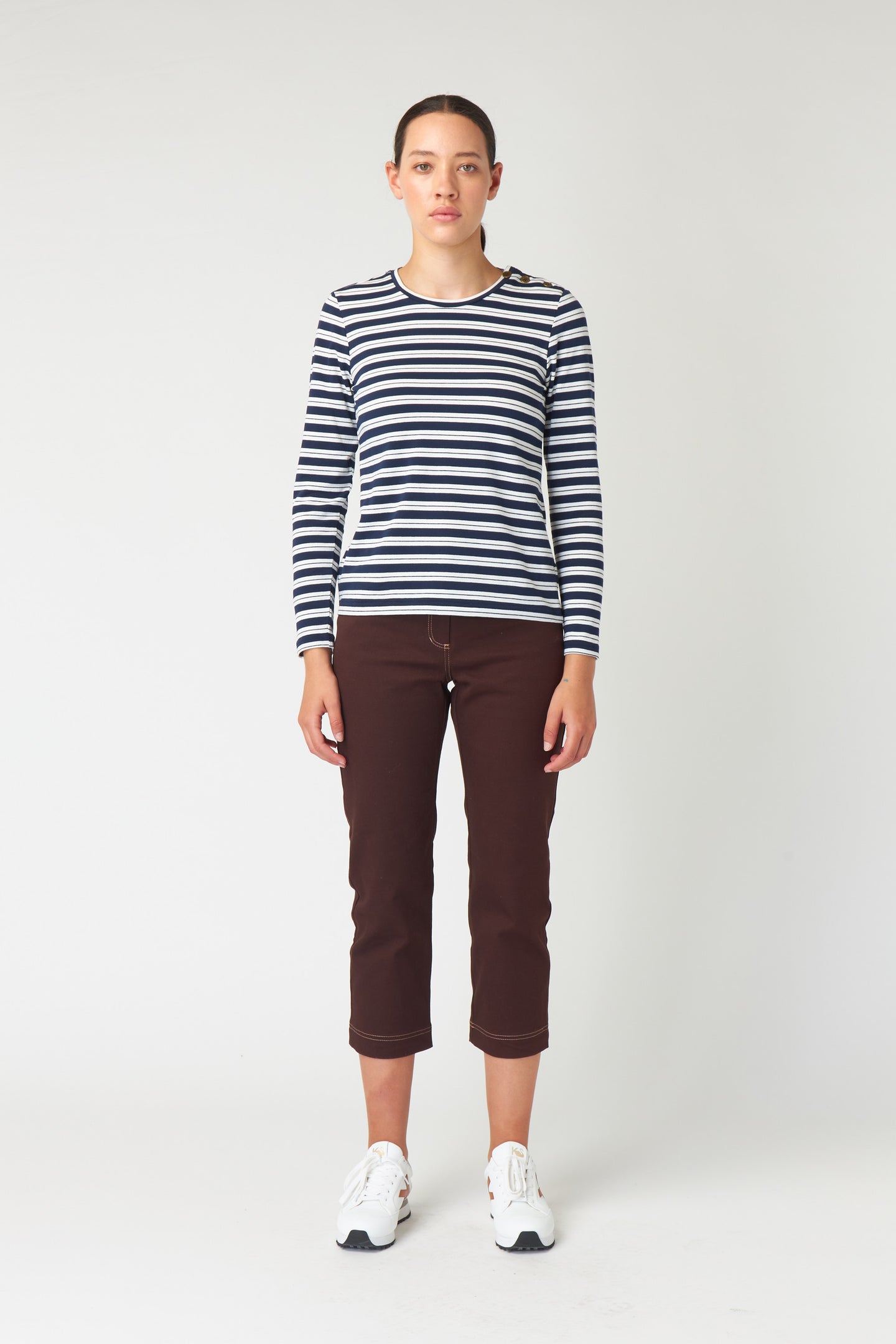 Kate Sylvester | Stripey Sheath Top - Ivory