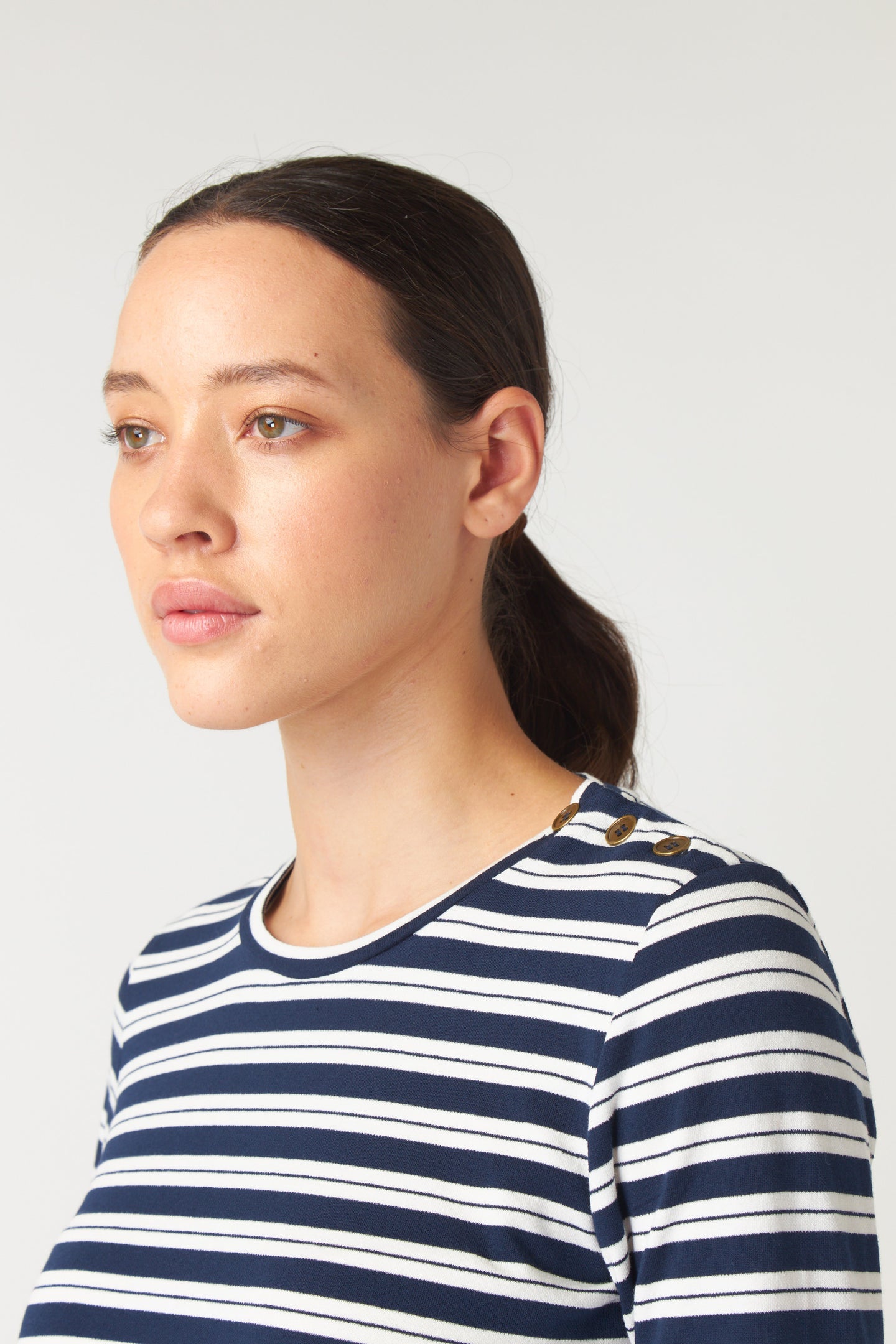 Kate Sylvester | Stripey Sheath Top - Ivory