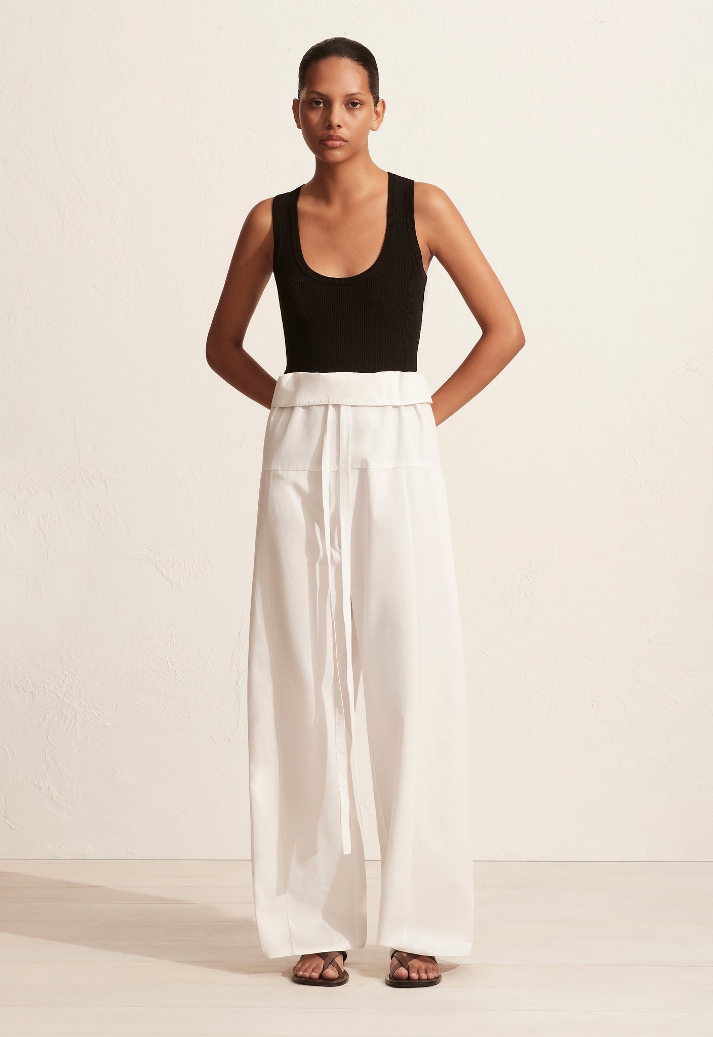 Matteau | Fisherman Drawcord Pant - White