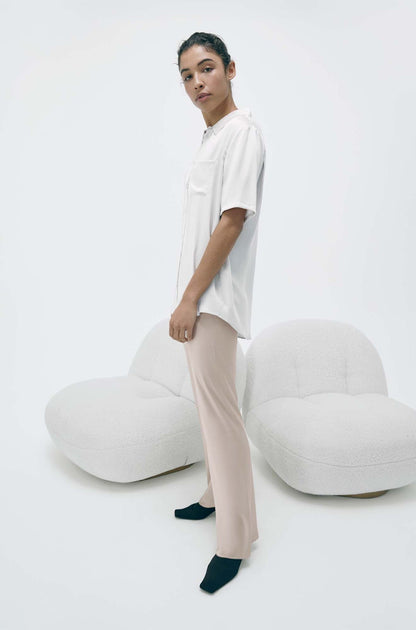 Silk Laundry | Bias Cut Pants - Hazelnut