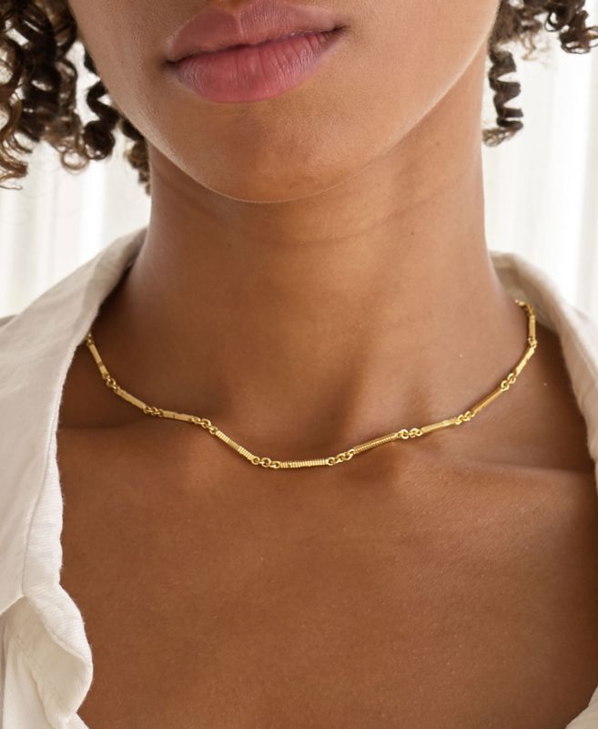 Zoe & Morgan | Ameena Chain 40cm - 22k Gold Plate
