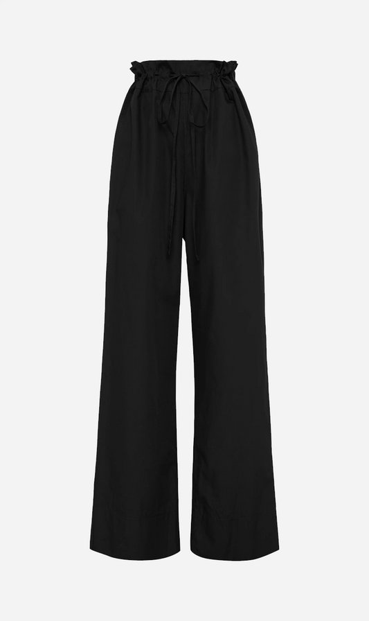 Bassike | Organic Cotton Weekend Pant - Black
