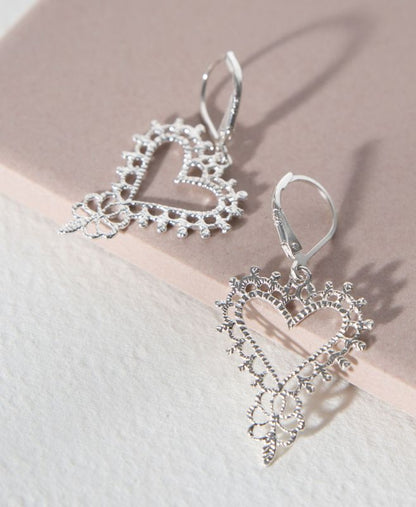Zoe & Morgan | Gypsy Heart Earring Silver
