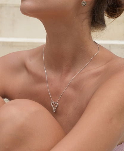 Zoe & Morgan | Gypsy Love Necklace - Silver