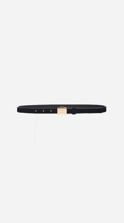 Frame Denim | Le F Plaque Belt - Noir