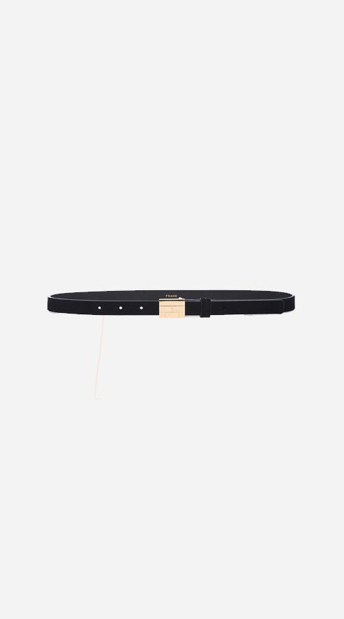 Frame Denim | Le F Plaque Belt - Noir